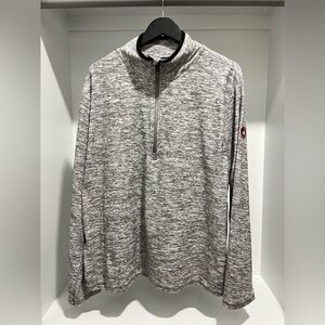 Canada Weather Gear mens Gray 1/4 zip long sleeve pullover- size XXL NEW